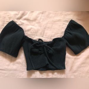 Zara Puff Sleeve Crop Top